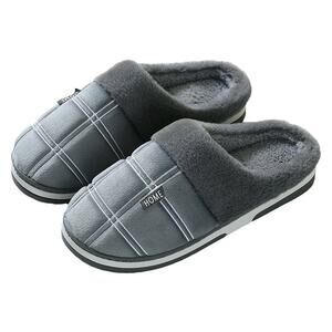 Men's Slip on Fuzzy Slippers Memory foam Size 12